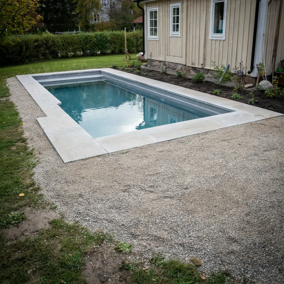 bygga pool i bromma